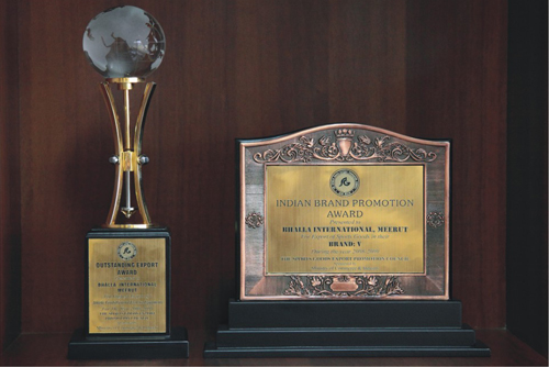 Awarded No. 1 for Highest Exports